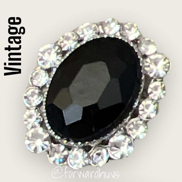 Vintage Rhinestone Unbranded Post Earrings - Picture 4 of 11